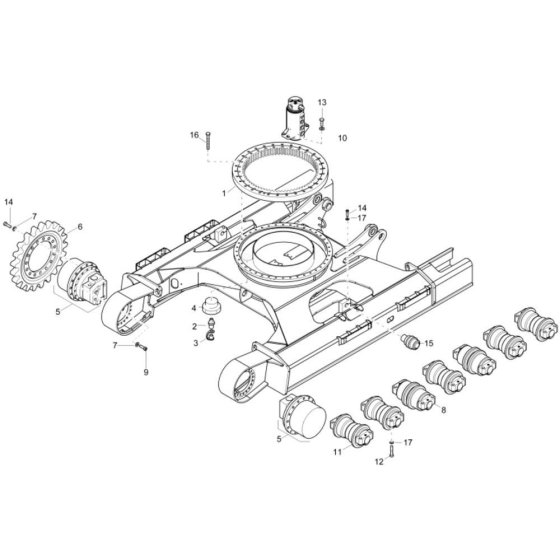 Undercarriage Assembly - Wacker ET145
