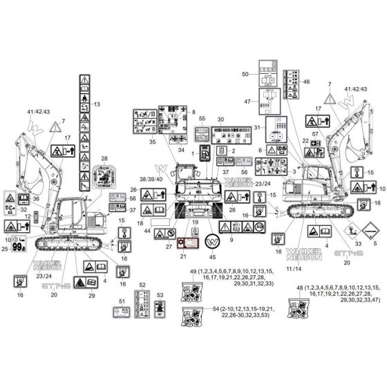 Wacker ET145 Decals