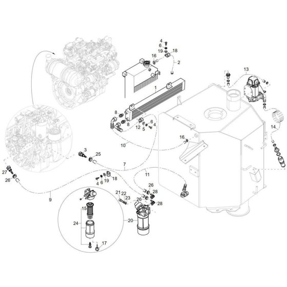 Fuel Filter for Wacker ET145