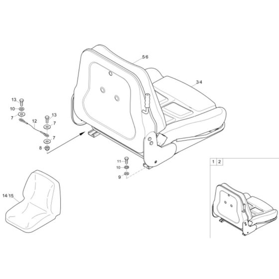 Seat Assembly for Wacker ET16
