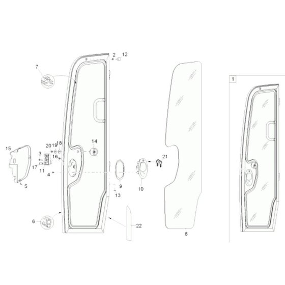 Door Assembly for Wacker ET24