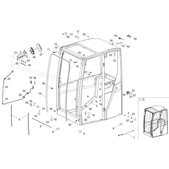Cabin Frame for Wacker ET35
