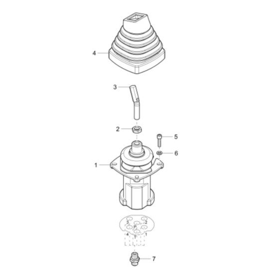 Joystick Assembly for Wacker ET58