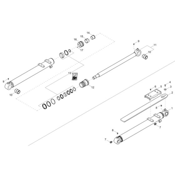 Dipper Arm Cylinder