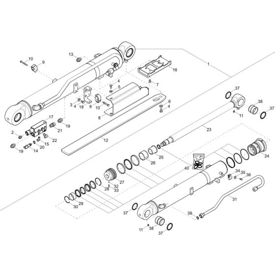 Boom Cylinder Assembly