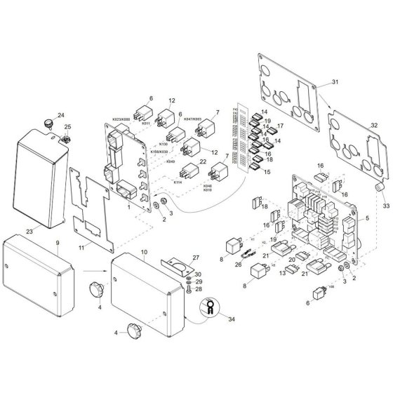 Relay Box Assembly for ET90