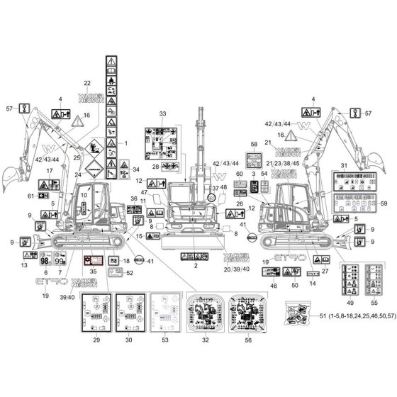 Wacker ET90 Decals