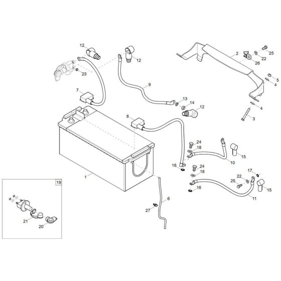 Battery Assembly for Wacker EW100-2