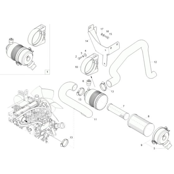 Air Cleaner for Wacker EZ28