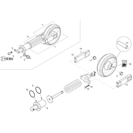 Track Tensioner Assembly