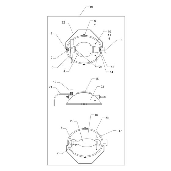 Light Assembly for Wacker LTC4C