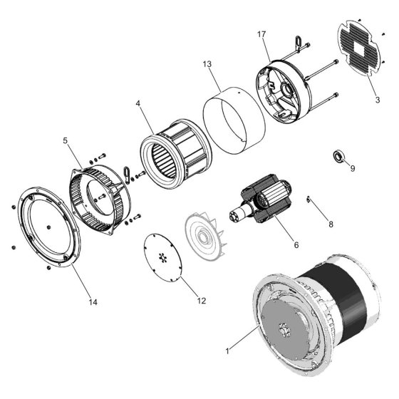 Generator Assembly for Wacker LTC4L