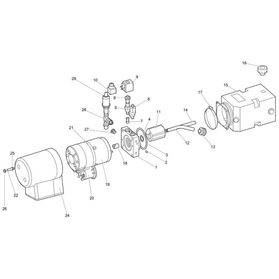 Hydraulic Unit for Wacker LTE4K