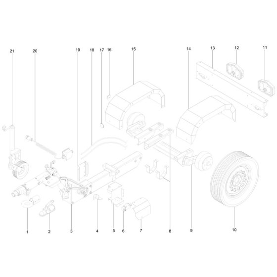 Trailer Assembly for Wacker LTE4K