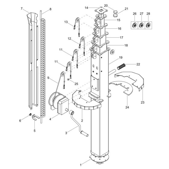 Tower Assembly for Wacker LTS7K