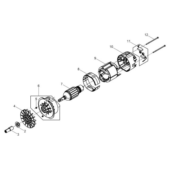 Motor Assembly for Wacker