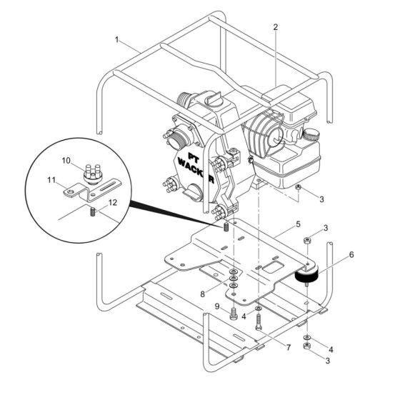 Frame Assembly for Wacker PT2B