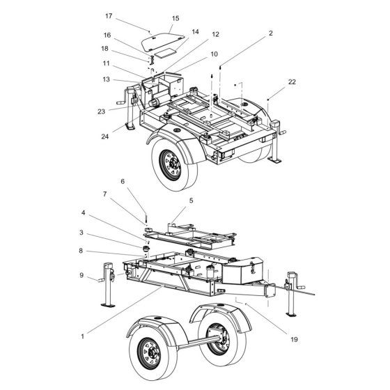 Trailer Assembly for Wacker PT6YT