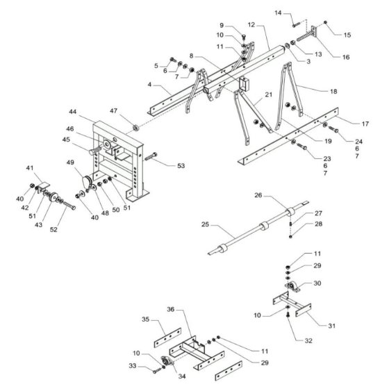 Wacker SE25 Truss Screed Assembly