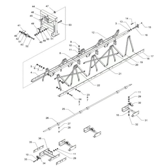 Wacker SE75 Truss Screed Assembly