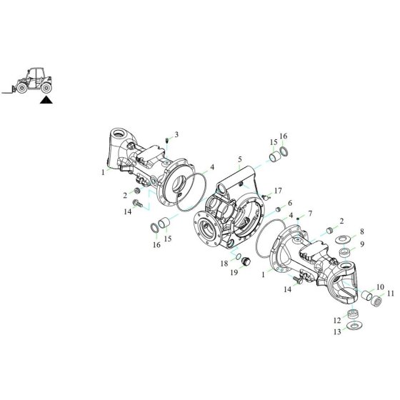 Axle Tube Rear Assembly