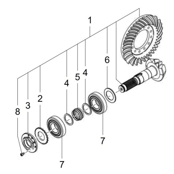 Drive Assembly for Wacker TH412