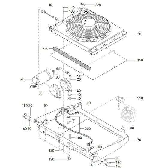 Condenser Assembly for Wacker TH412