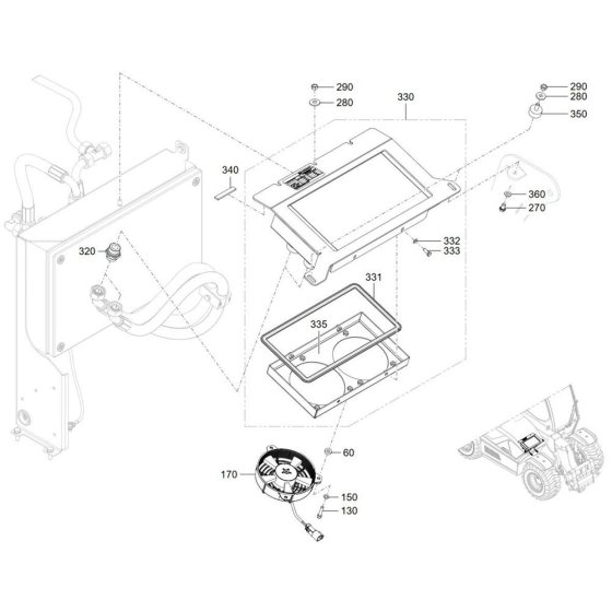Oil Cooler for Wacker TH412e