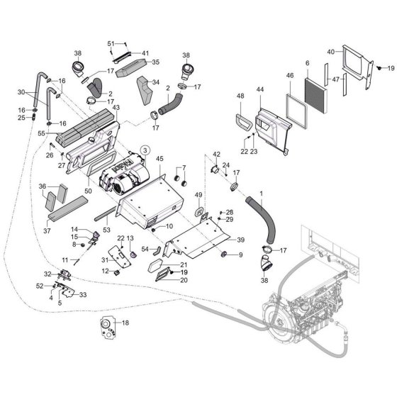 Heating Assembly for Wacker TH627