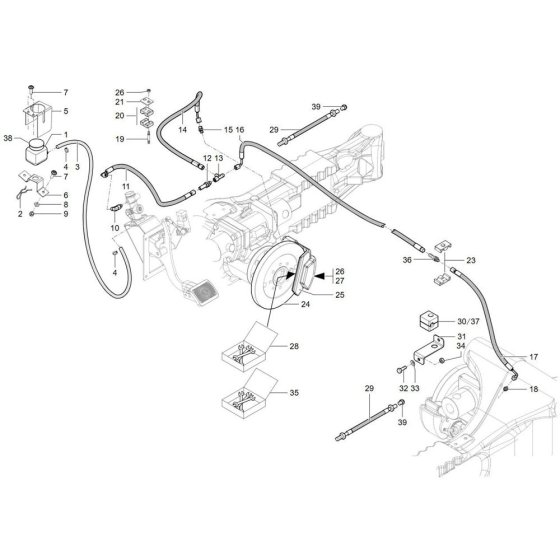 Brake Assembly for Wacker TH730