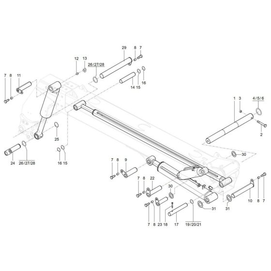 Mounting Assembly for Wacker TH730
