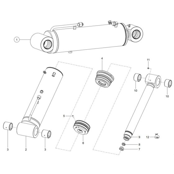 Tilt Ram Assembly for TH730