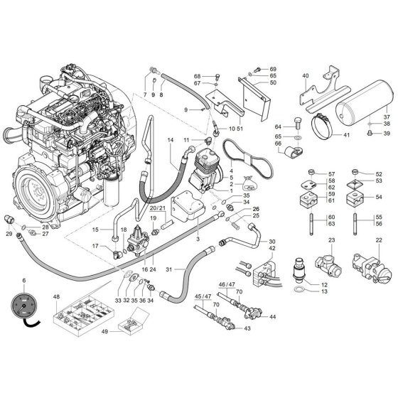 Air Brake Assembly for TH735