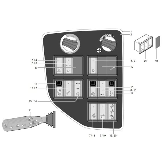 Instrument Panel for Wacker TH735