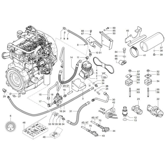 Air Brake Assembly for TH735