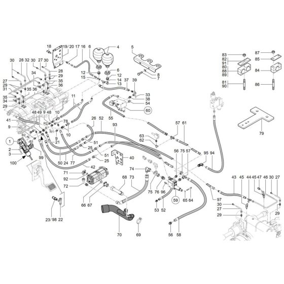 Brake Assembly for TH744