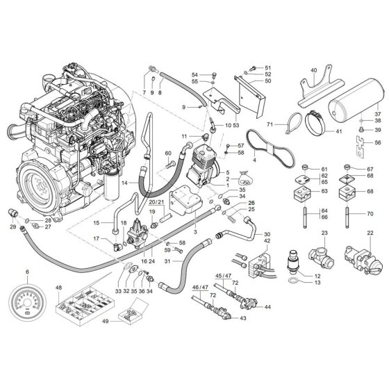 Air Brake Assembly for TH744
