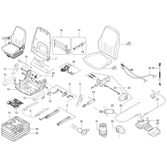 Seat Assembly for TH745