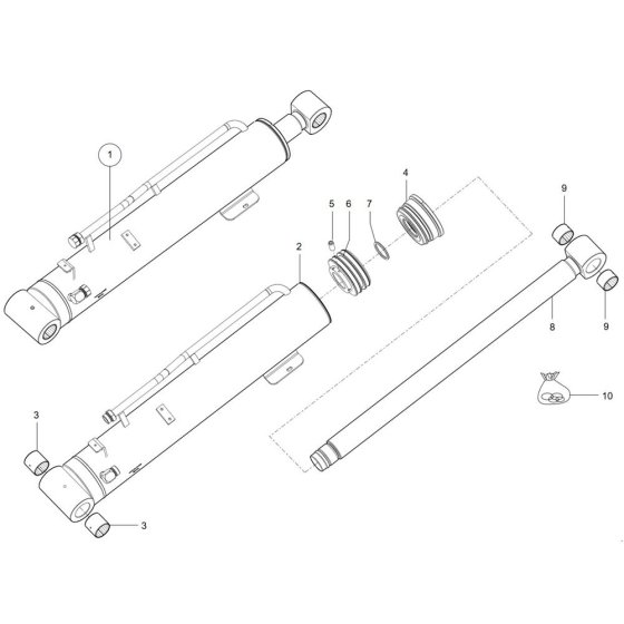 Lift Cylinder for Wacker TH755