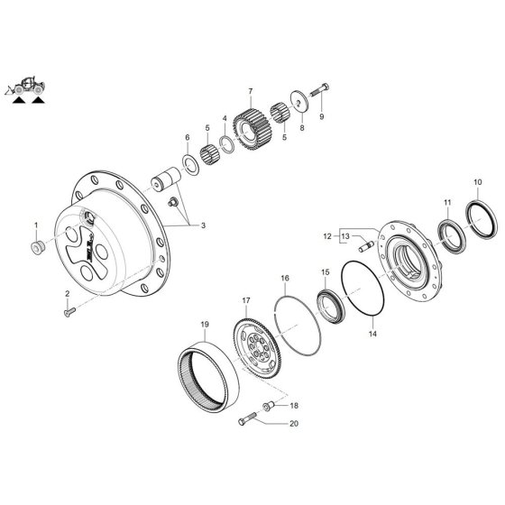 Wheel Hub Assembly for TH955