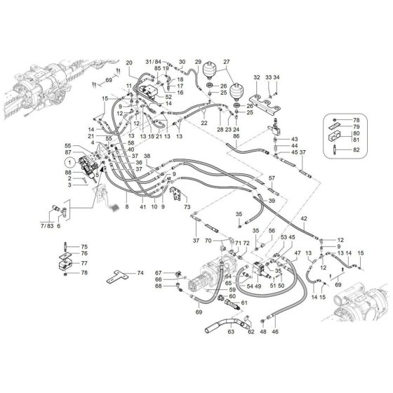 Brake Assembly for Wacker TH955