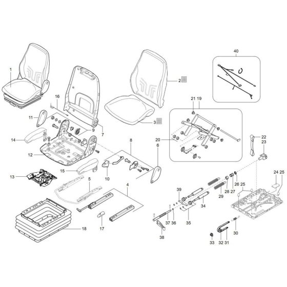 Seat Assembly for TH955