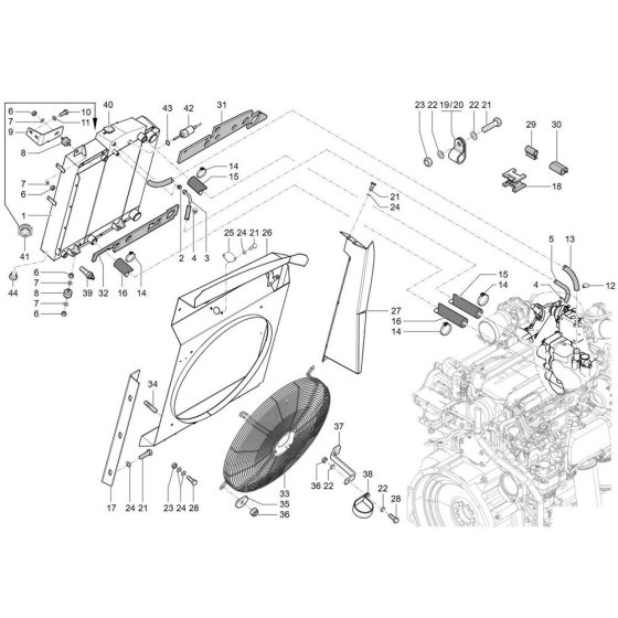 Combi-Cooler for Wacker TH955