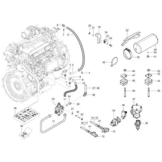 Air Brake Assembly for TH955