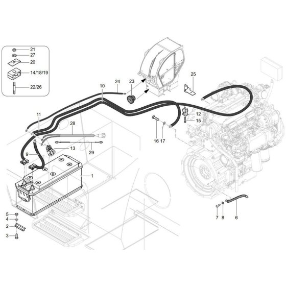 Battery Assembly for Wacker TH955