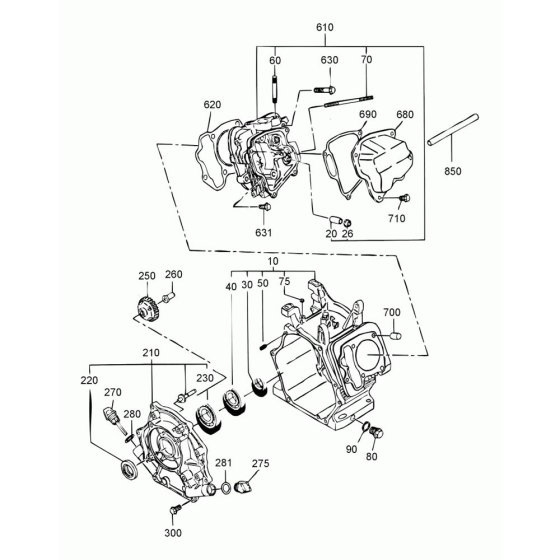 Crankcase Assembly for WM 270