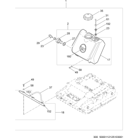 Water System for Wacker WP1540A