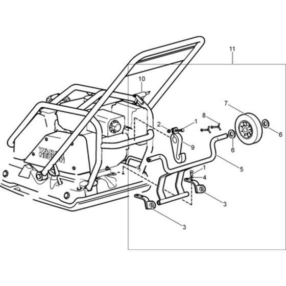 Wheel Kit for Wacker WP1550