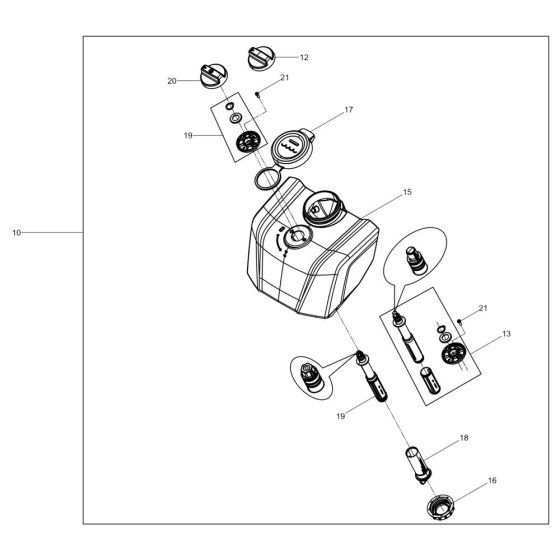 Water Tank Assembly for WP1550we