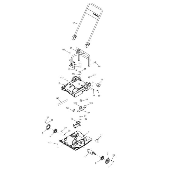Baseplate & Handle for WP2050A